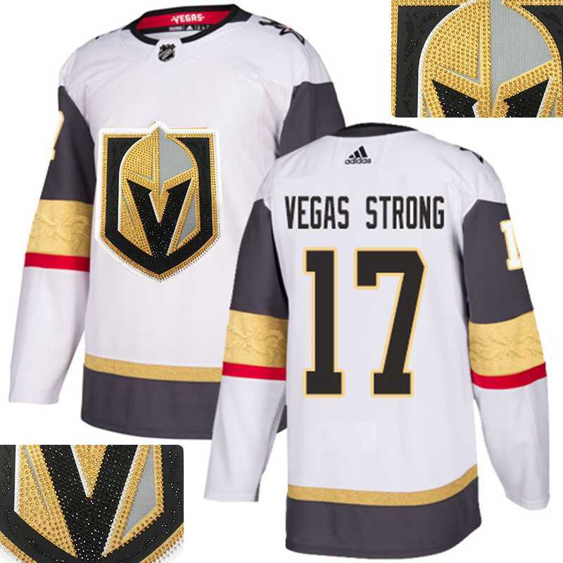 Vegas Golden Knights #17 Vegas Strong White With Special Glittery Logo Adidas Jersey,We sell and wholesale Vegas Golden Knights #17 Vegas Strong White With Special Glittery Logo Adidas Jersey on line form chian!